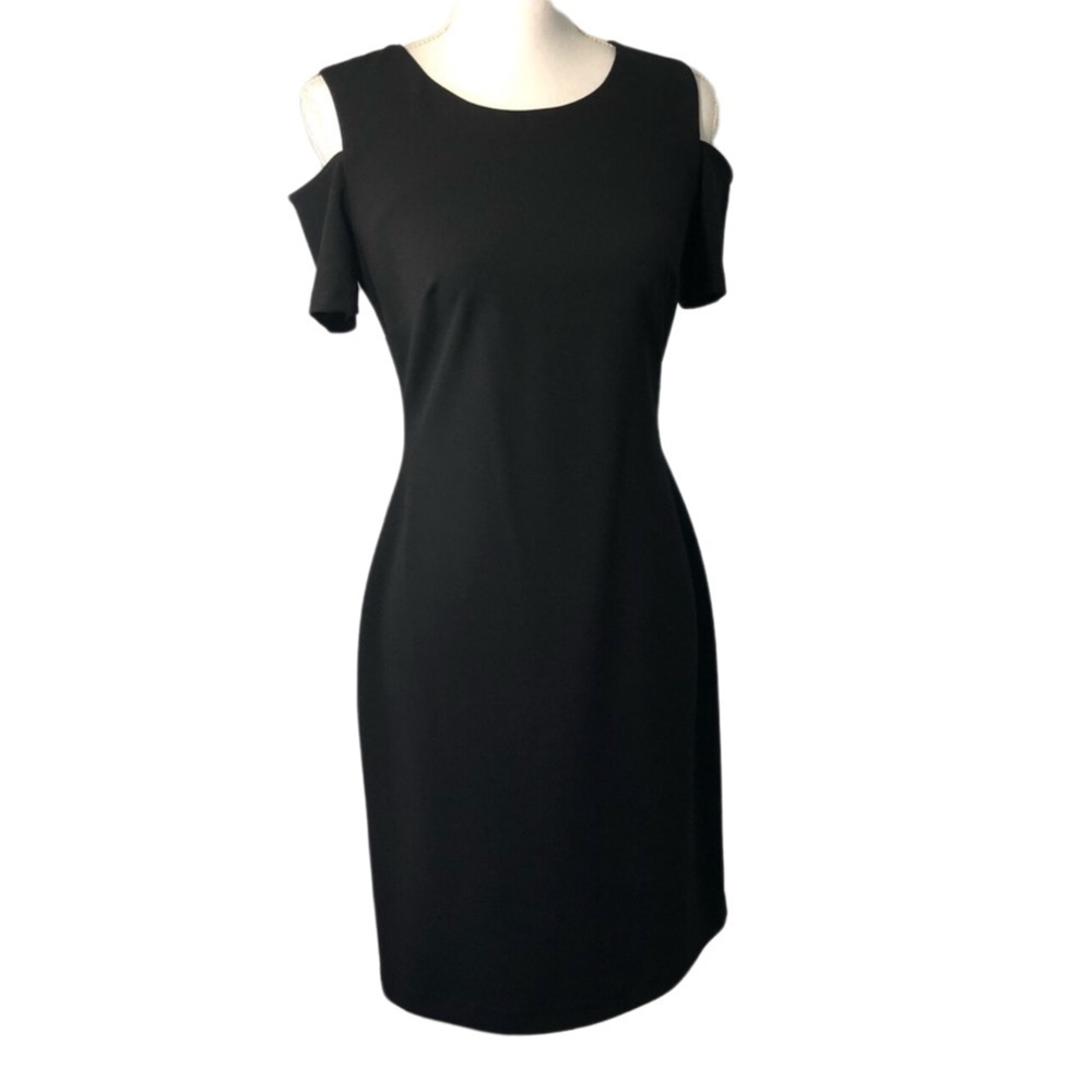 Tommy Hilfiger Cold Shoulder Short Sleeve Dress Black Size 6